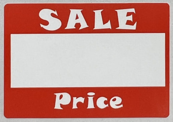 Sale Price Adhesive Tags 5
