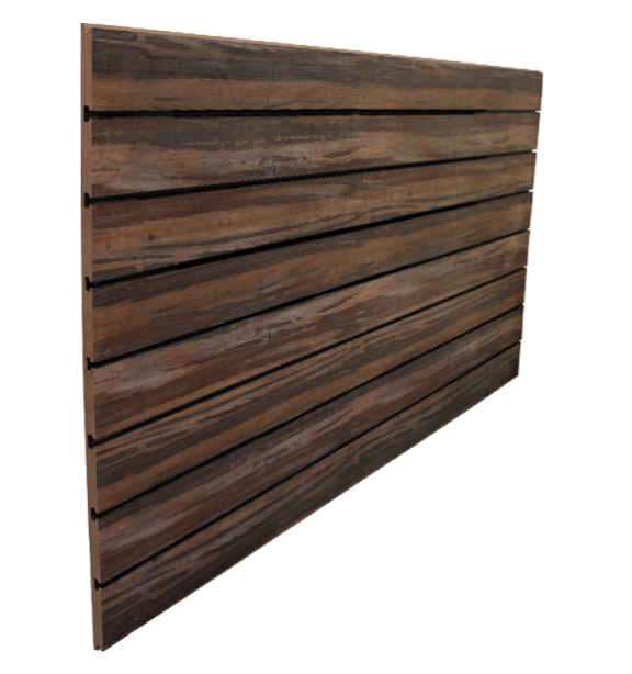 Multi Wood Grain Slatwall Panel