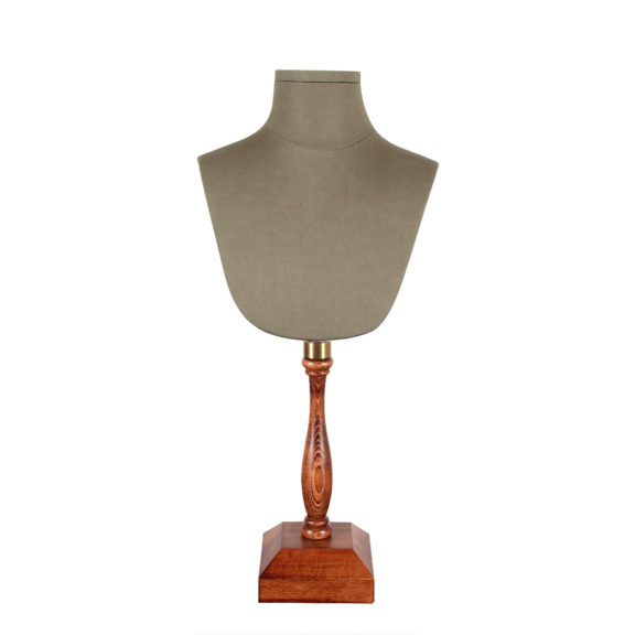 Adjustable Linen Bust with Wood Base 5