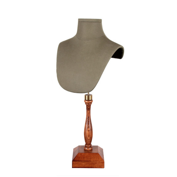 Adjustable Linen Bust with Wood Base 8