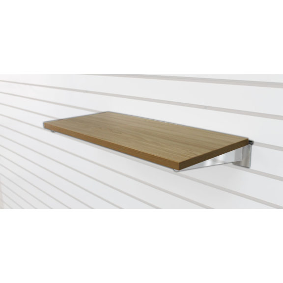 Wood Shelf For 24″ Wide Slatwall Displays 6