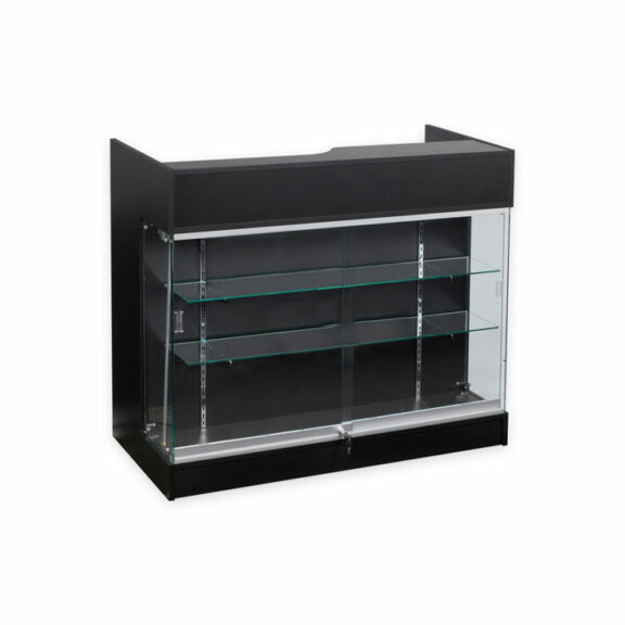 4′ Ledgetop Counter with Showcase Front 7
