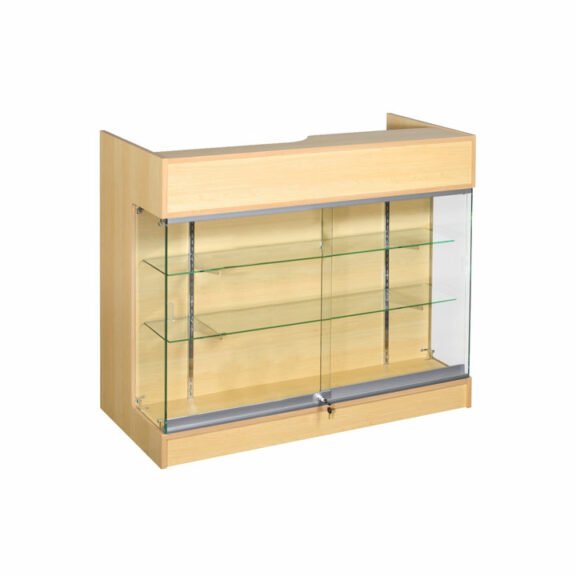 4′ Ledgetop Counter with Showcase Front 6