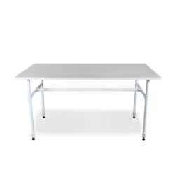 Large White Pipe Style Table