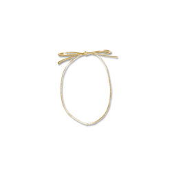 Gold Elastic Pre Tied Bow #ZE18G