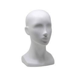 Female Head with Ears in Matte White